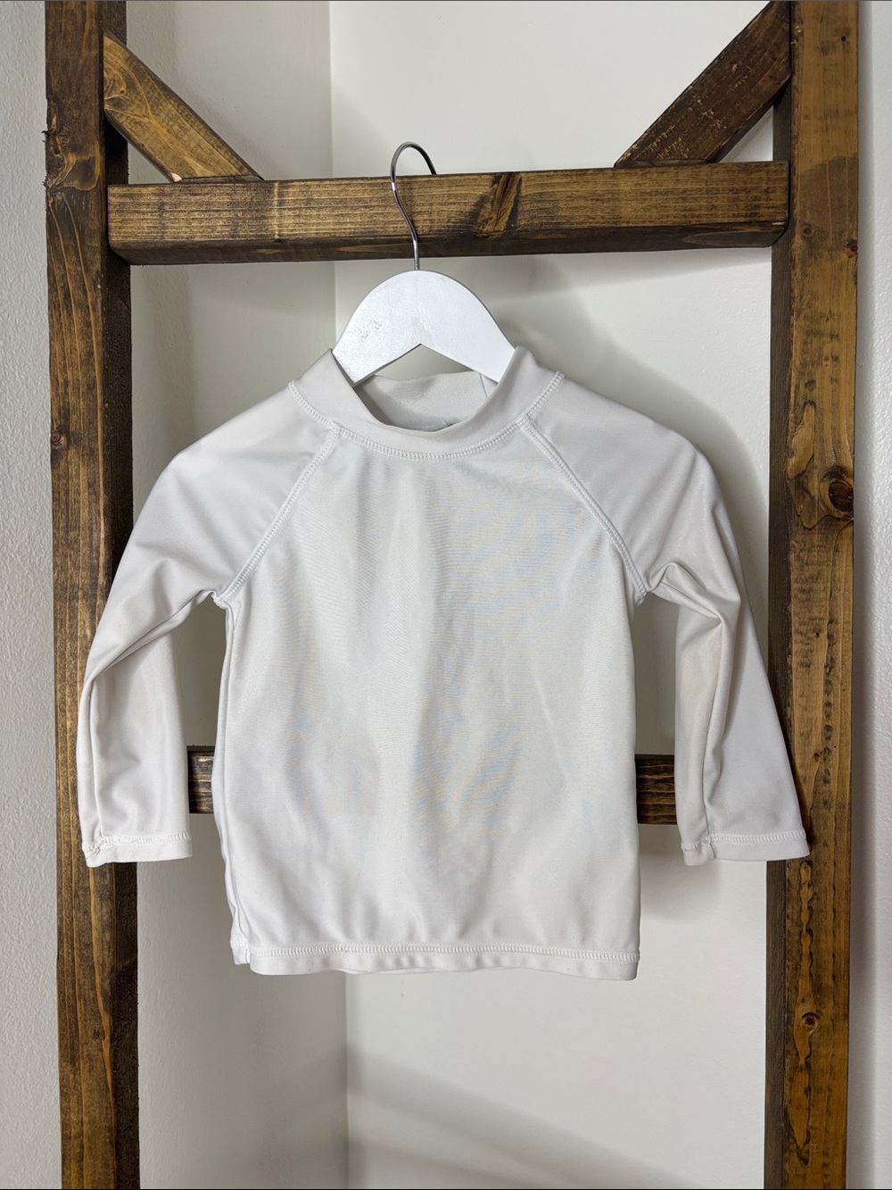 Flap Happy White Long Sleeve Kids Swim Rashguard Size 24M